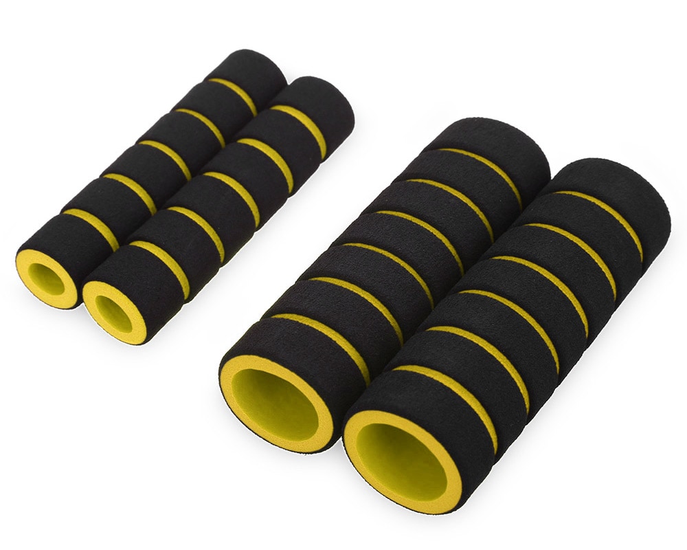 One Pair Soft Foam Sponge Cycling Non-slip Handbar Grips Bicycle Handlebar Cover Set- Blue