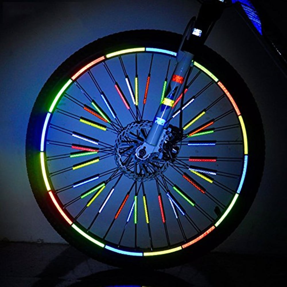 Sport Fluorescent Bike Reflective Sticker for Cycling Wheel - Red Sport Fluorescent Bike Reflective Sticker for Cycling Wheel - Red