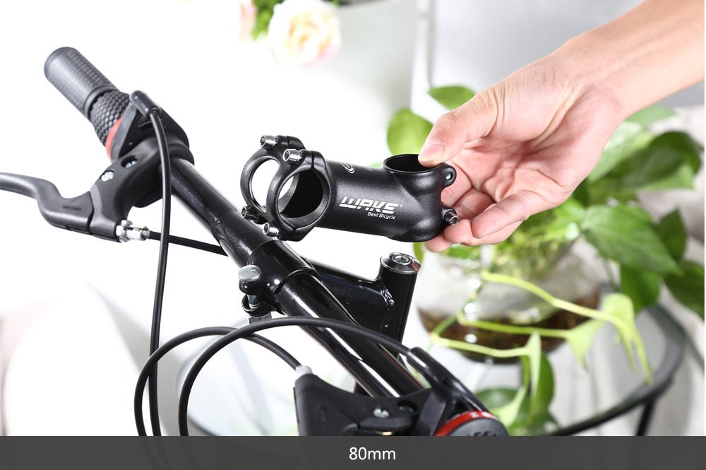 WAKE Bicycle MTB High-strength 3D Forged Aluminum Alloy Handlebar Stem Bike Accessories- Black 31.8 x 100MM WAKE Bicycle MTB High-strength 3D Forged Aluminum Alloy Handlebar Stem Bike Accessories- Black 31.8 x 100MM