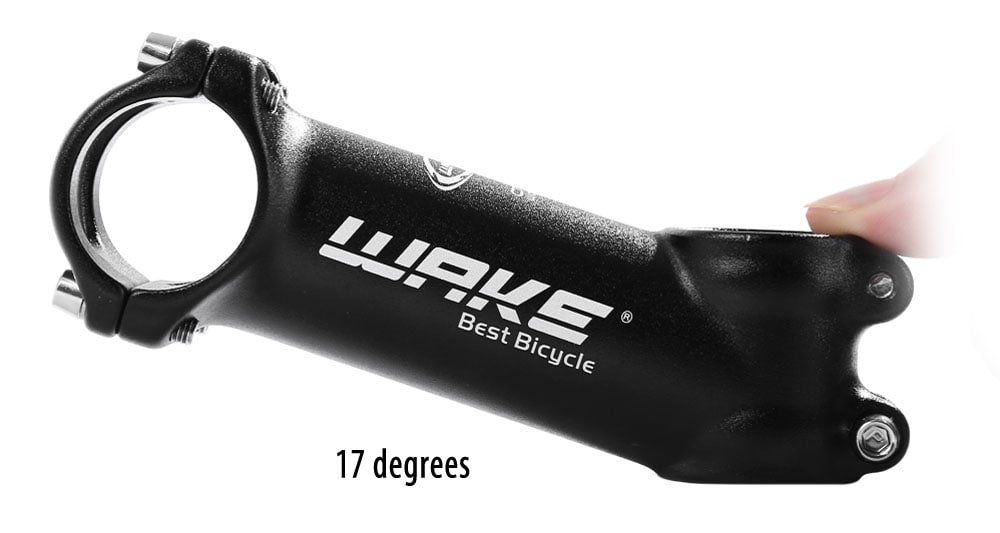 WAKE Bicycle MTB High-strength 3D Forged Aluminum Alloy Handlebar Stem Bike Accessories- Black 31.8 x 100MM WAKE Bicycle MTB High-strength 3D Forged Aluminum Alloy Handlebar Stem Bike Accessories- Black 31.8 x 100MM
