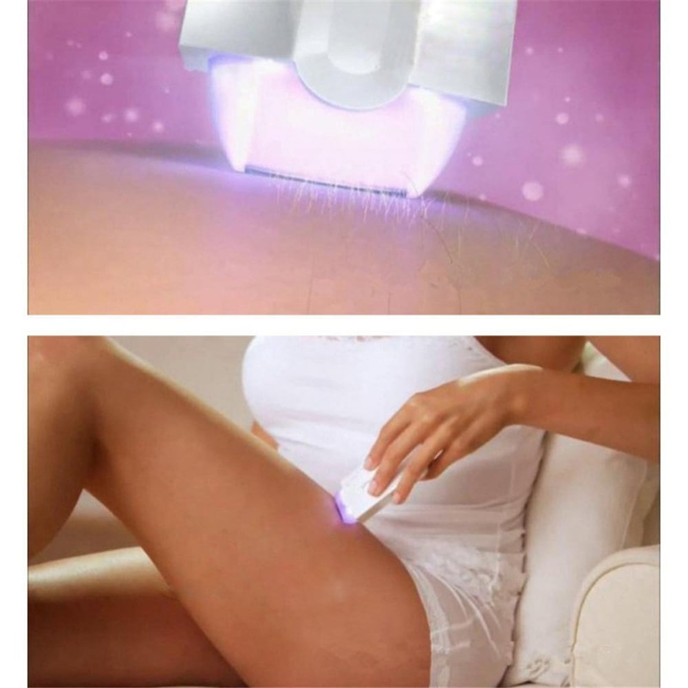 Touch Rechargeable Hair Removal Shaver Without Pain Free Laser Sensor Light- White EU Plug Touch Rechargeable Hair Removal Shaver Without Pain Free Laser Sensor Light- White EU Plug