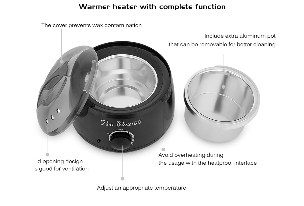 SPA Hands Feet Epilator Depilatory Wax Machine Warmer Heater- Black EU Plug SPA Hands Feet Epilator Depilatory Wax Machine Warmer Heater- Black EU Plug