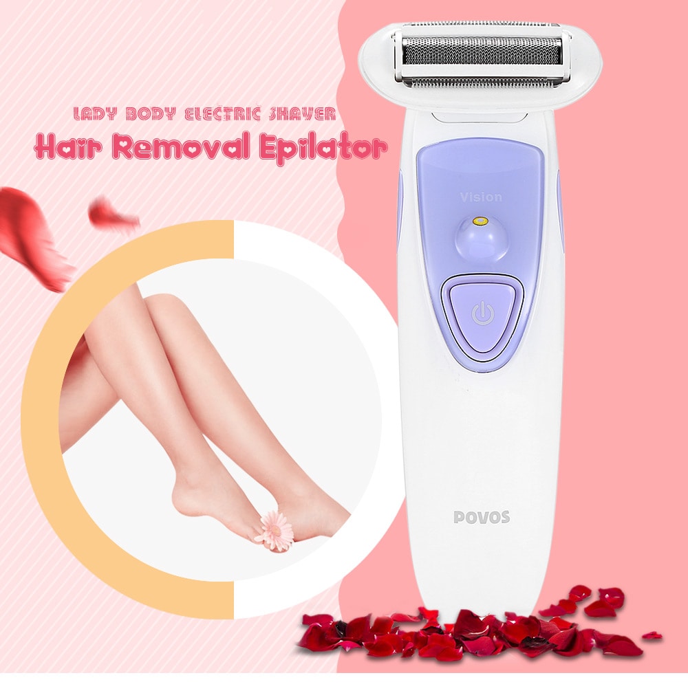 POVOS PS1086 Lady Body Electric Shaver Hair Removal Rechargeable Epilator- White POVOS PS1086 Lady Body Electric Shaver Hair Removal Rechargeable Epilator- White