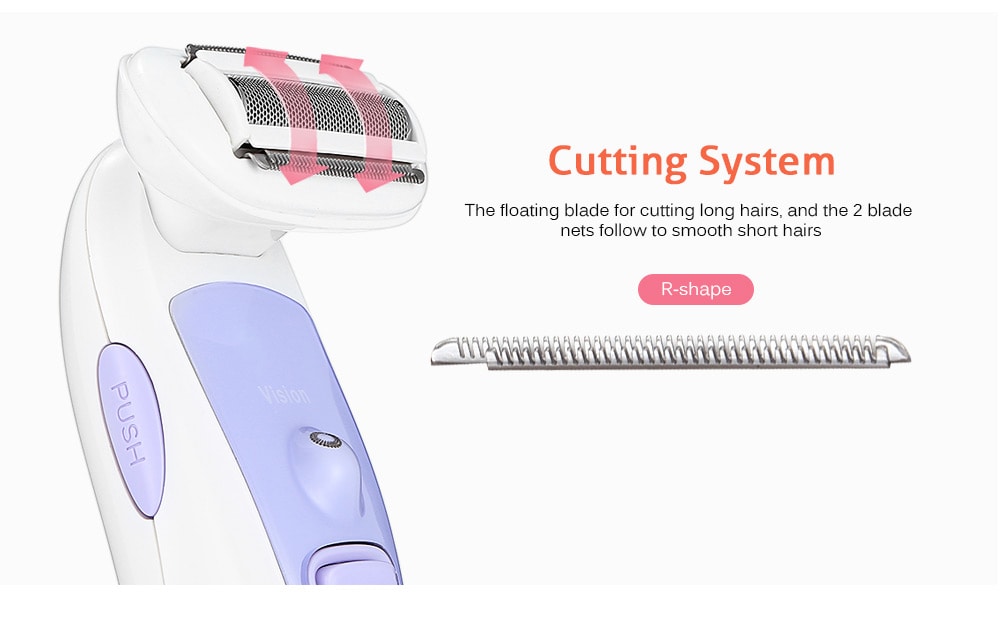 POVOS PS1086 Lady Body Electric Shaver Hair Removal Rechargeable Epilator- White POVOS PS1086 Lady Body Electric Shaver Hair Removal Rechargeable Epilator- White