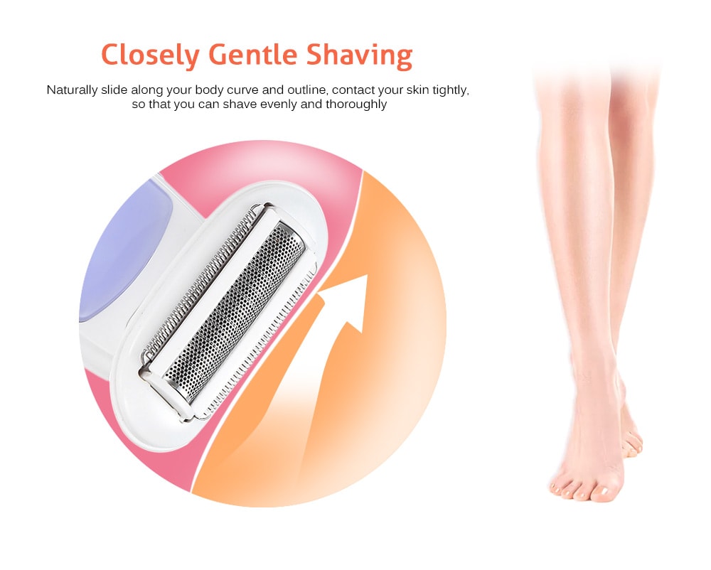 POVOS PS1086 Lady Body Electric Shaver Hair Removal Rechargeable Epilator- White POVOS PS1086 Lady Body Electric Shaver Hair Removal Rechargeable Epilator- White