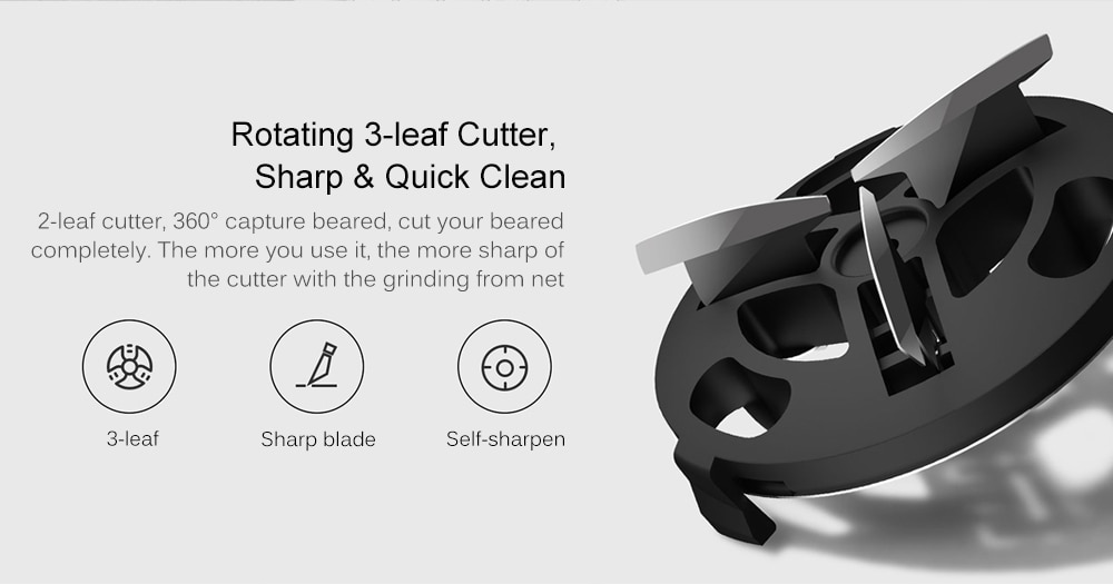 SO WHITE ED1 Mini Pocket Deep Clean Long Duration Electric Shaver from Xiaomi youpin- White SO WHITE ED1 Mini Pocket Deep Clean Long Duration Electric Shaver from Xiaomi youpin- White