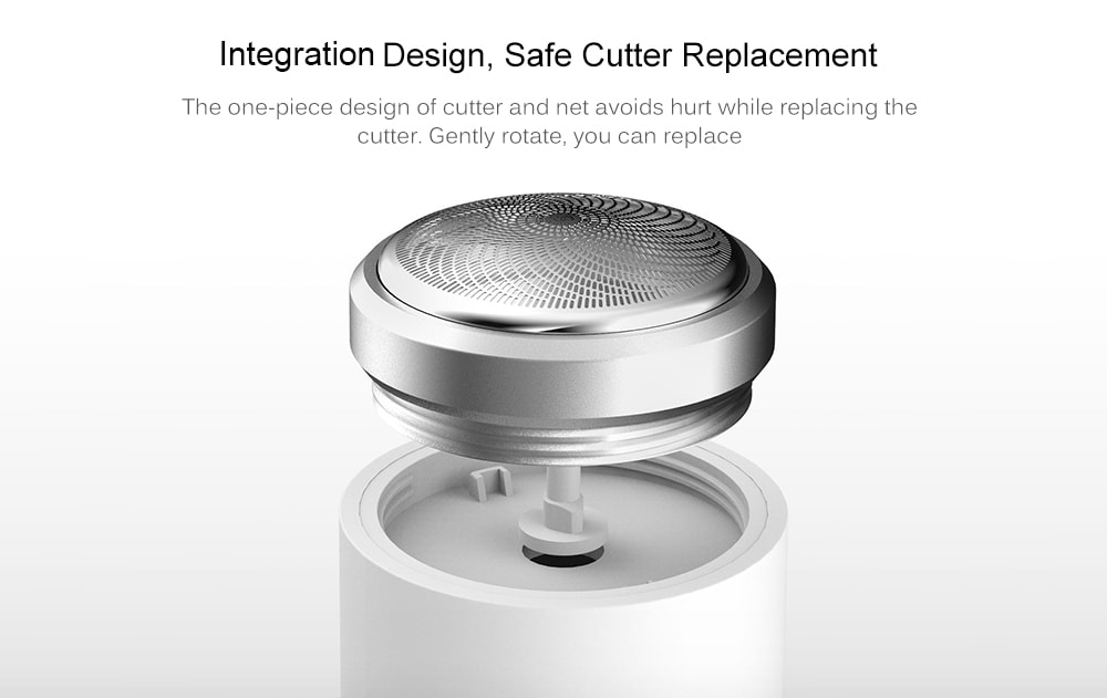 SO WHITE ED1 Mini Pocket Deep Clean Long Duration Electric Shaver from Xiaomi youpin- White SO WHITE ED1 Mini Pocket Deep Clean Long Duration Electric Shaver from Xiaomi youpin- White