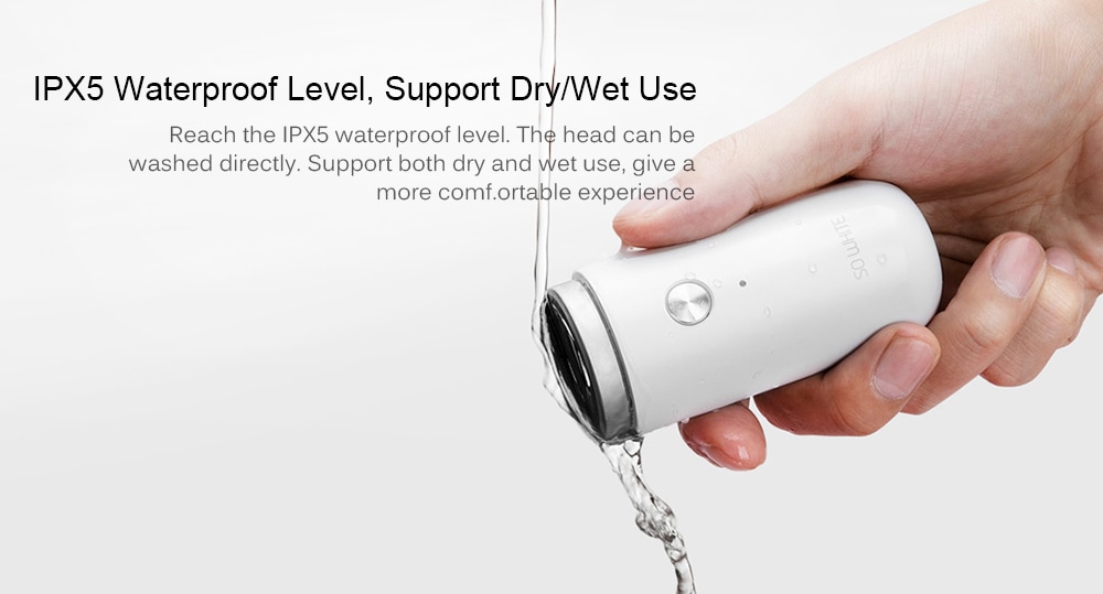 SO WHITE ED1 Mini Pocket Deep Clean Long Duration Electric Shaver from Xiaomi youpin- White SO WHITE ED1 Mini Pocket Deep Clean Long Duration Electric Shaver from Xiaomi youpin- White