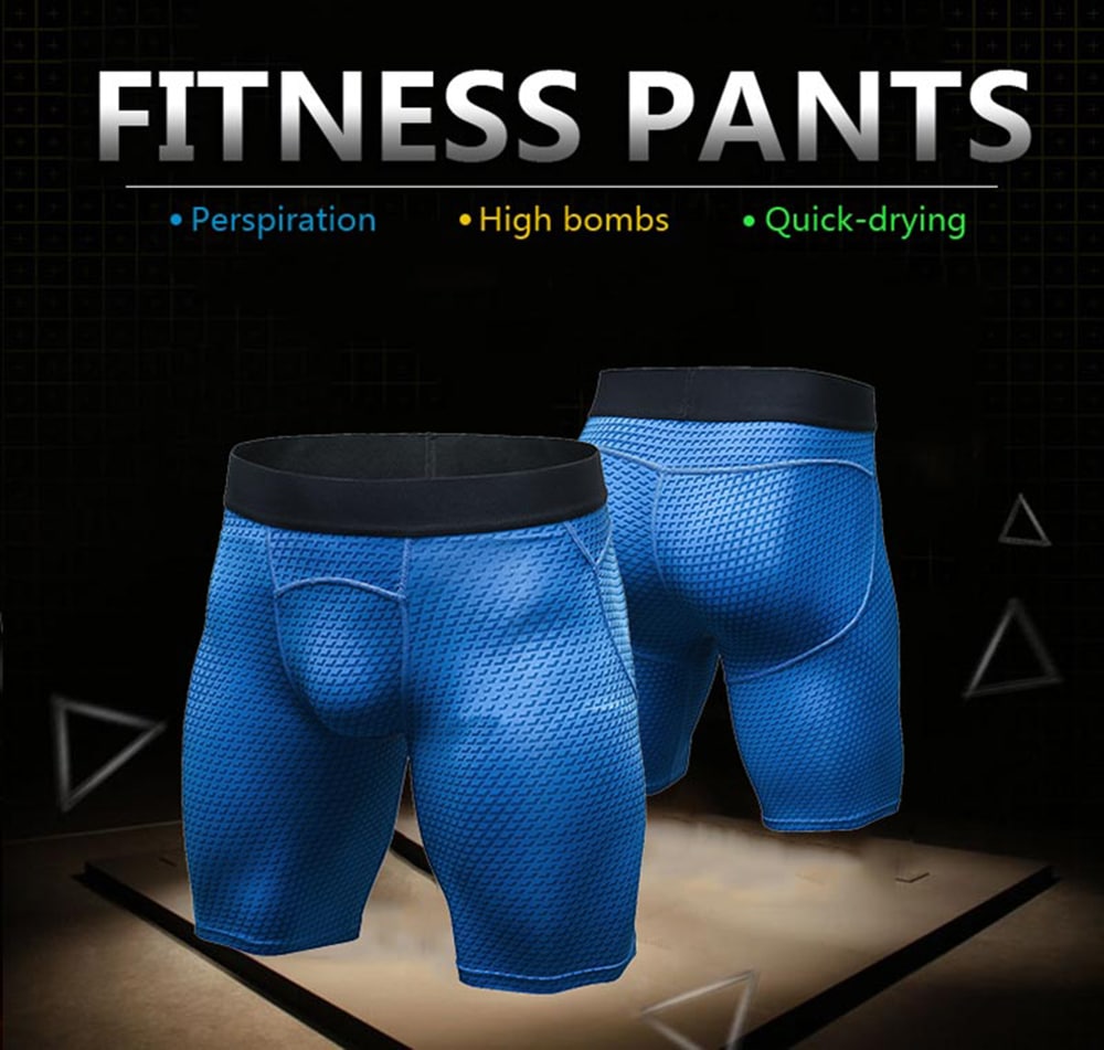 Quickly Dry Gym Sport Train Men'S Jogging Compression Tight Running Short- Red L Quickly Dry Gym Sport Train Men'S Jogging Compression Tight Running Short- Red L