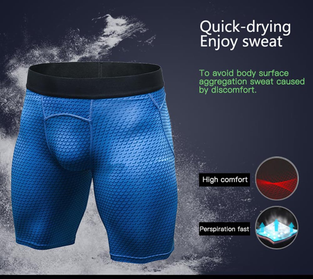 Quickly Dry Gym Sport Train Men'S Jogging Compression Tight Running Short- Red L Quickly Dry Gym Sport Train Men'S Jogging Compression Tight Running Short- Red L