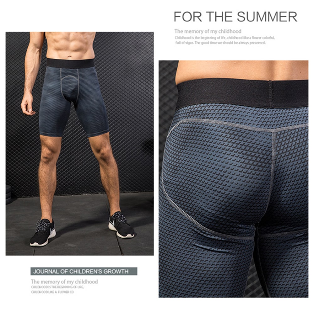 Quickly Dry Gym Sport Train Men'S Jogging Compression Tight Running Short- Red L Quickly Dry Gym Sport Train Men'S Jogging Compression Tight Running Short- Red L