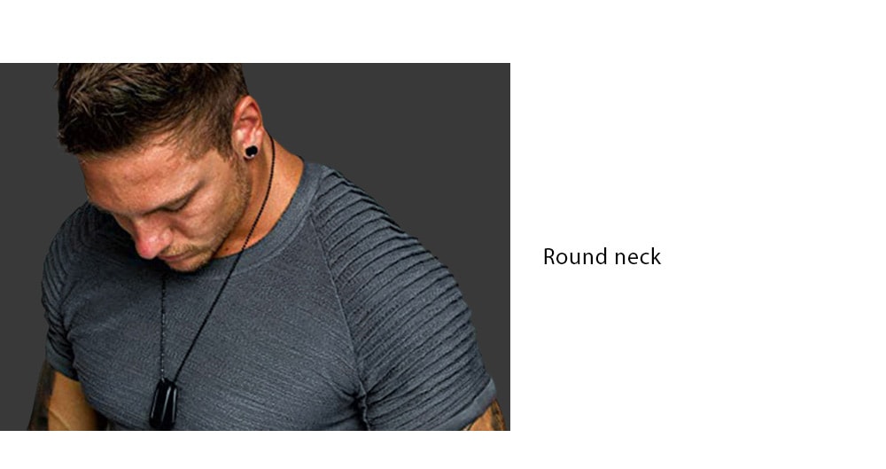 Shoulder Pleated Design Round Neck Short Sleeve T-shirt- Army Green XL Shoulder Pleated Design Round Neck Short Sleeve T-shirt- Army Green XL