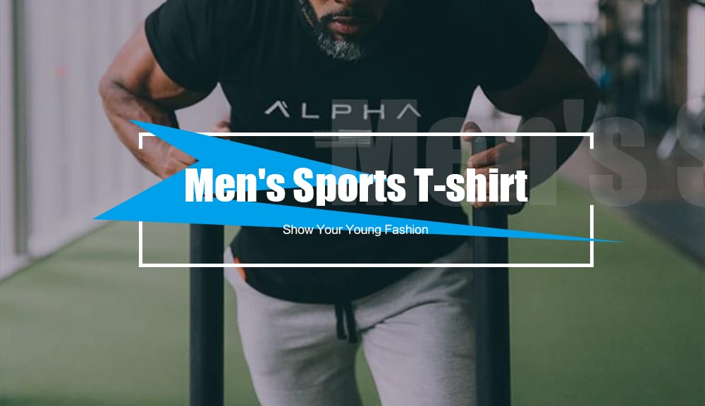 RT02 Men's T-shirt Round Neck Sports Short Sleeve- White M RT02 Men's T-shirt Round Neck Sports Short Sleeve- White M