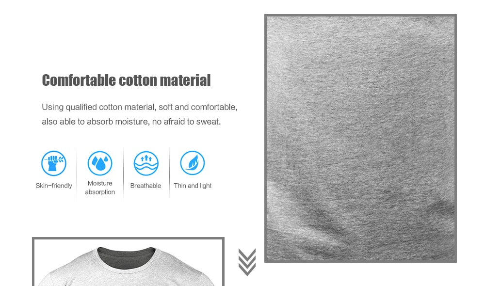 RT02 Men's T-shirt Round Neck Sports Short Sleeve- White M RT02 Men's T-shirt Round Neck Sports Short Sleeve- White M