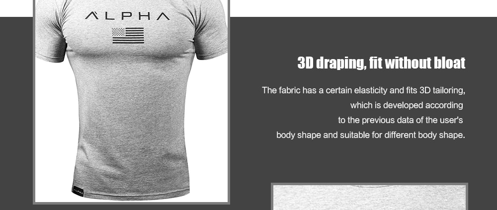 RT02 Men's T-shirt Round Neck Sports Short Sleeve- White M RT02 Men's T-shirt Round Neck Sports Short Sleeve- White M