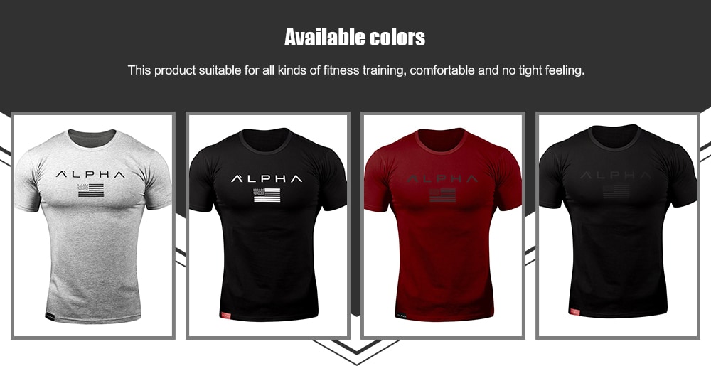 RT02 Men's T-shirt Round Neck Sports Short Sleeve- White M RT02 Men's T-shirt Round Neck Sports Short Sleeve- White M