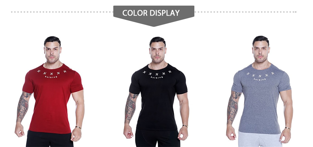 T107 Fitness T-shirt Men Running Training Shirt- Black M T107 Fitness T-shirt Men Running Training Shirt- Black M