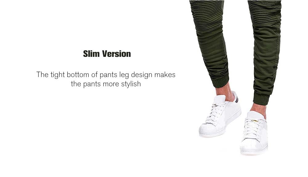 Fashion Solid Color Pleated Tether Belt Harem Casual Feet Pants for Men- Tiger Orange XL Fashion Solid Color Pleated Tether Belt Harem Casual Feet Pants for Men- Tiger Orange XL