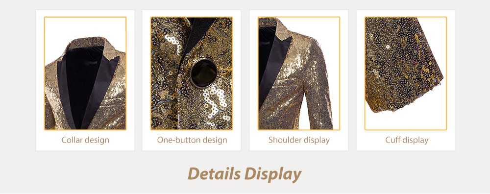 Performance Wear One Button Pockets Sequin Blazer- Red Wine 2XL Performance Wear One Button Pockets Sequin Blazer- Red Wine 2XL