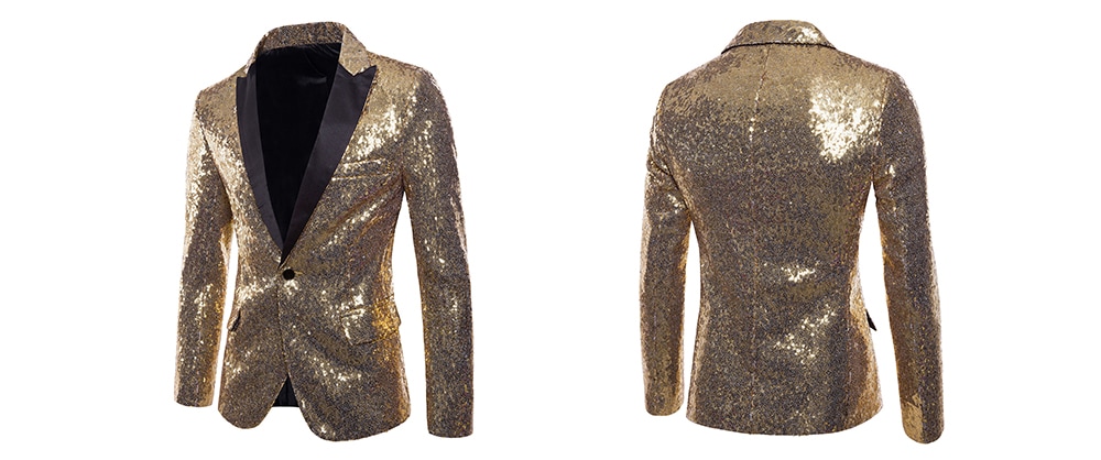 Performance Wear One Button Pockets Sequin Blazer- Red Wine 2XL Performance Wear One Button Pockets Sequin Blazer- Red Wine 2XL