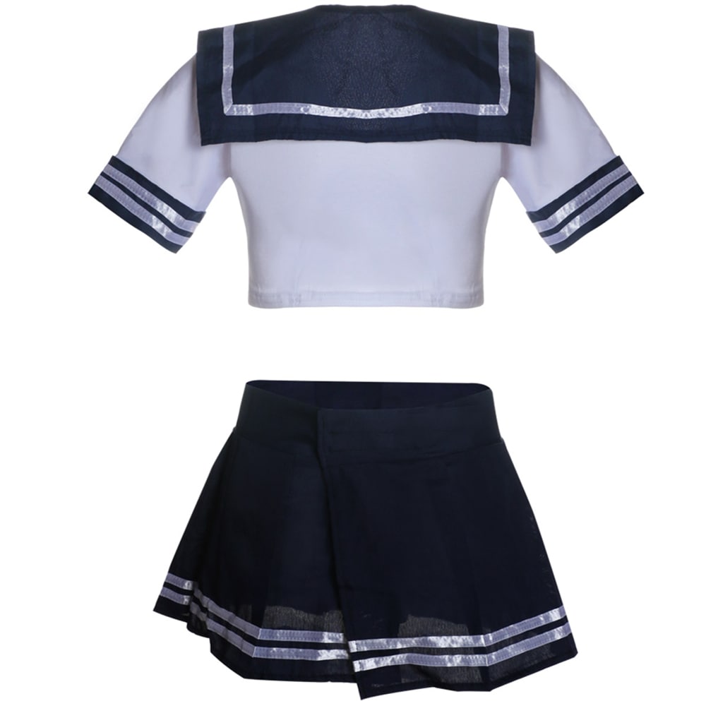 Sexy Lingerie Uniform Nightclub Campus Role-Playing Suit- White One Size Sexy Lingerie Uniform Nightclub Campus Role-Playing Suit- White One Size