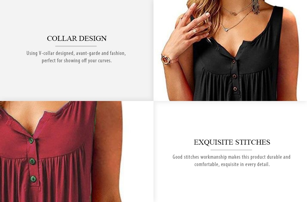 Solid Color Brace Tank Top Pleated Slip Camisole Sleeveless Casual Women's Vest- Black 3XL Solid Color Brace Tank Top Pleated Slip Camisole Sleeveless Casual Women's Vest- Black 3XL