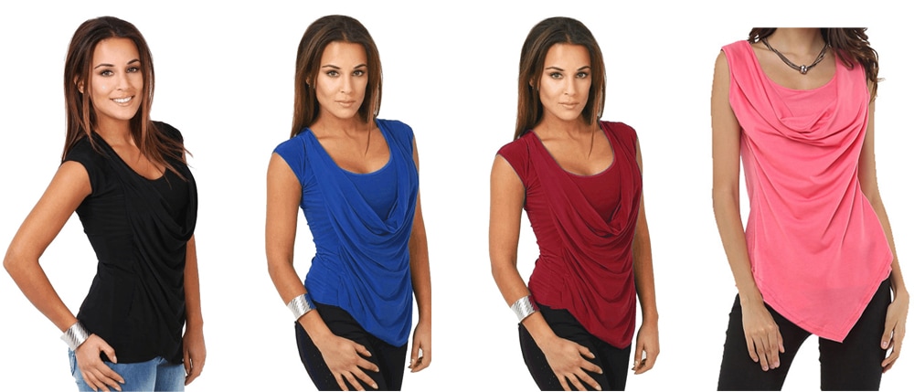 Sexy Fashion Blouse Sleeveless T-shirt- Rose Red XL Sexy Fashion Blouse Sleeveless T-shirt- Rose Red XL