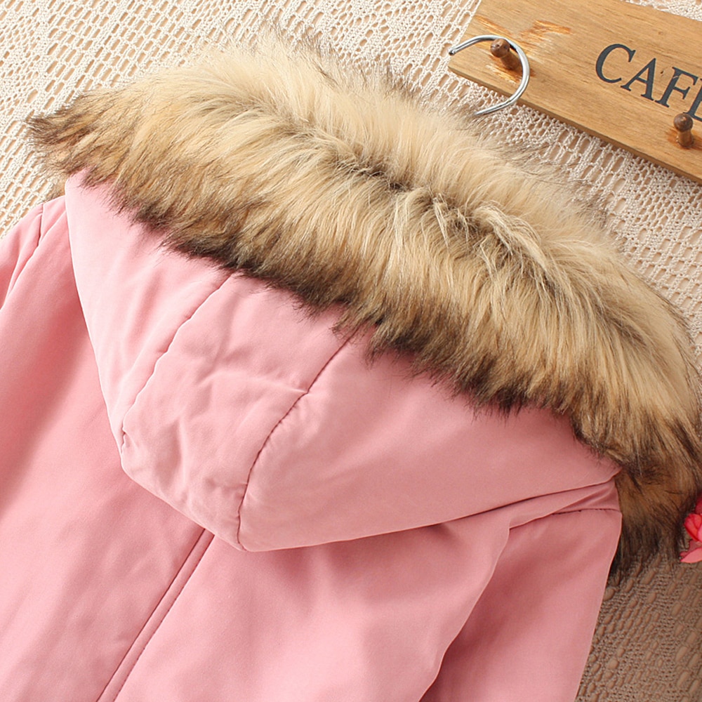 Women's Hooded Drawstring Elastic Waist Front Pokets Thicken Coat- Pink 2XL Women's Hooded Drawstring Elastic Waist Front Pokets Thicken Coat- Pink 2XL