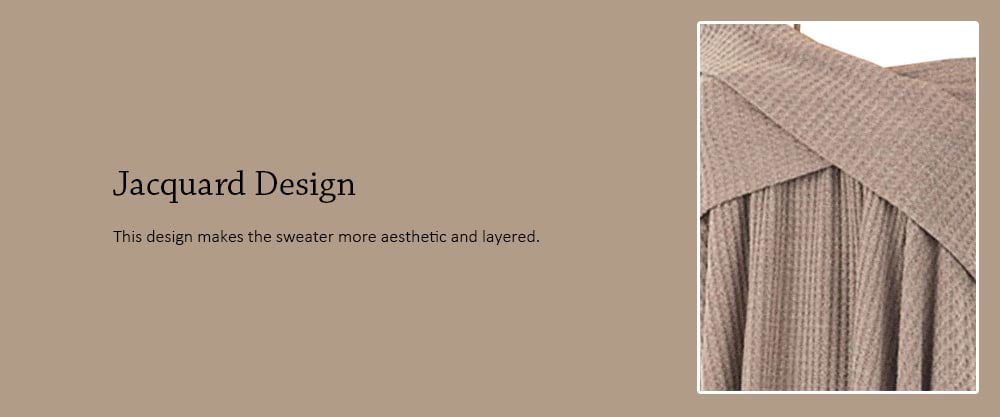 Open Shoulder Crisscross Tunic Sweater- Light Khaki M Open Shoulder Crisscross Tunic Sweater- Light Khaki M