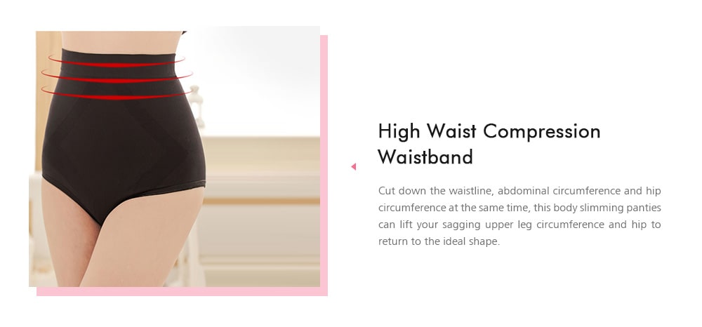 Fashion Women High Waist No Trace Body Shape Slimming Pant- Black L Fashion Women High Waist No Trace Body Shape Slimming Pant- Black L