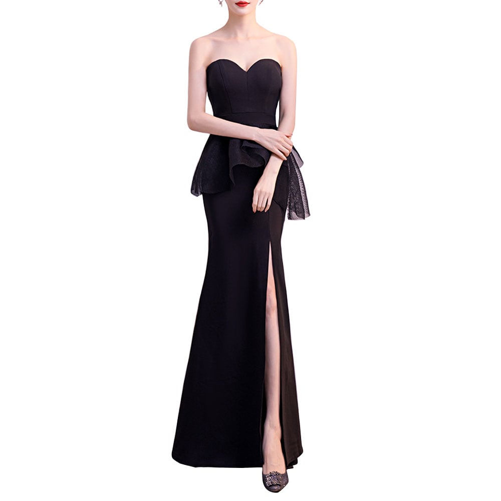 Sexy Fishtail Evening Dress- Red S Sexy Fishtail Evening Dress- Red S