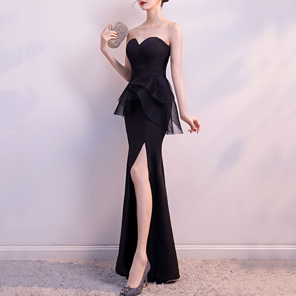 Sexy Fishtail Evening Dress- Red S Sexy Fishtail Evening Dress- Red S
