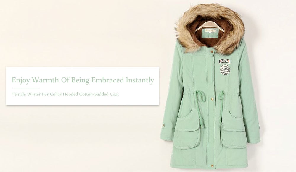 Winter Thick Coat Large Size Hooded Long Cotton Clothing Suede Lamb Hair Parkas for Women- Medium Purple XL Winter Thick Coat Large Size Hooded Long Cotton Clothing Suede Lamb Hair Parkas for Women- Medium Purple XL