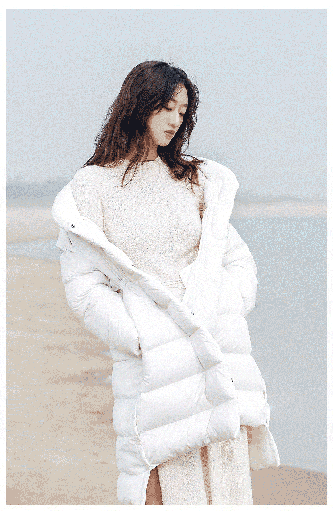 YUSKI Women Long Style Warm Comfortable Down Coat from Xiaomi Youpin- Black S YUSKI Women Long Style Warm Comfortable Down Coat from Xiaomi Youpin- Black S