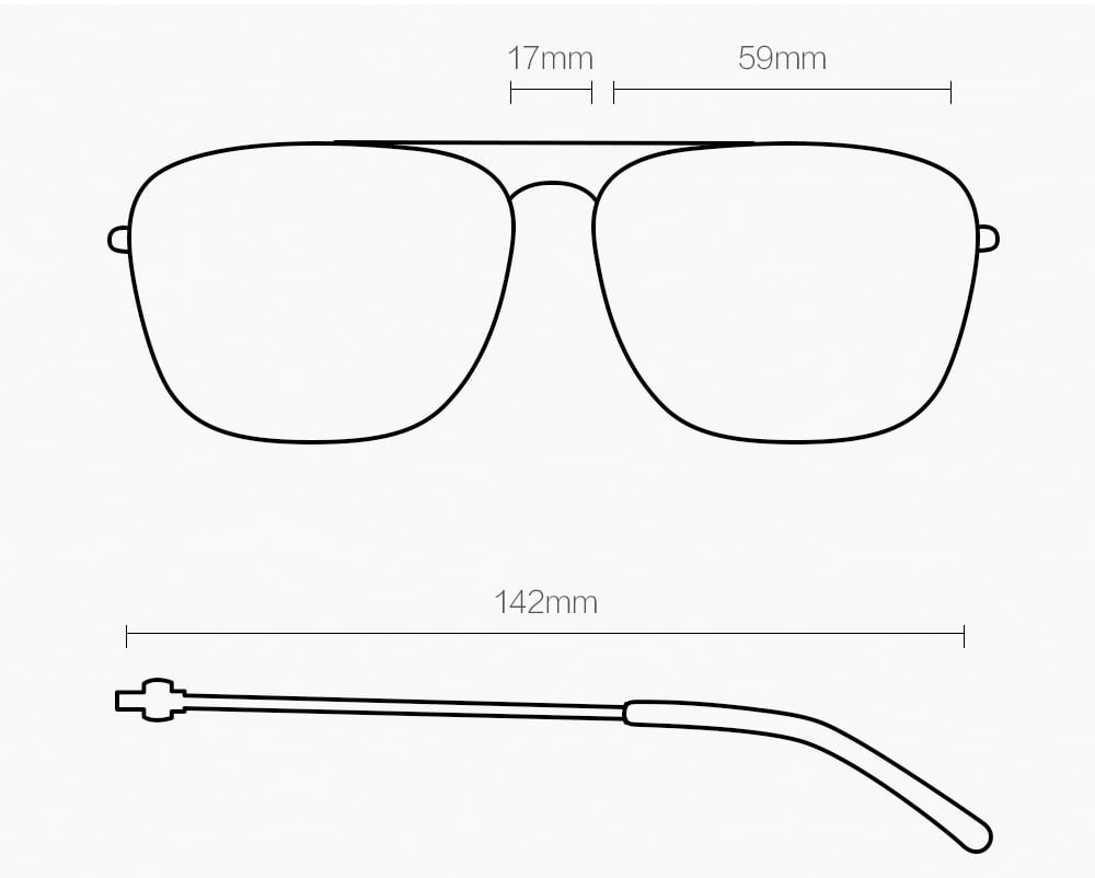 Retro Model TS Sunglasses from Xiaomi youpin- Gray Retro Model TS Sunglasses from Xiaomi youpin- Gray