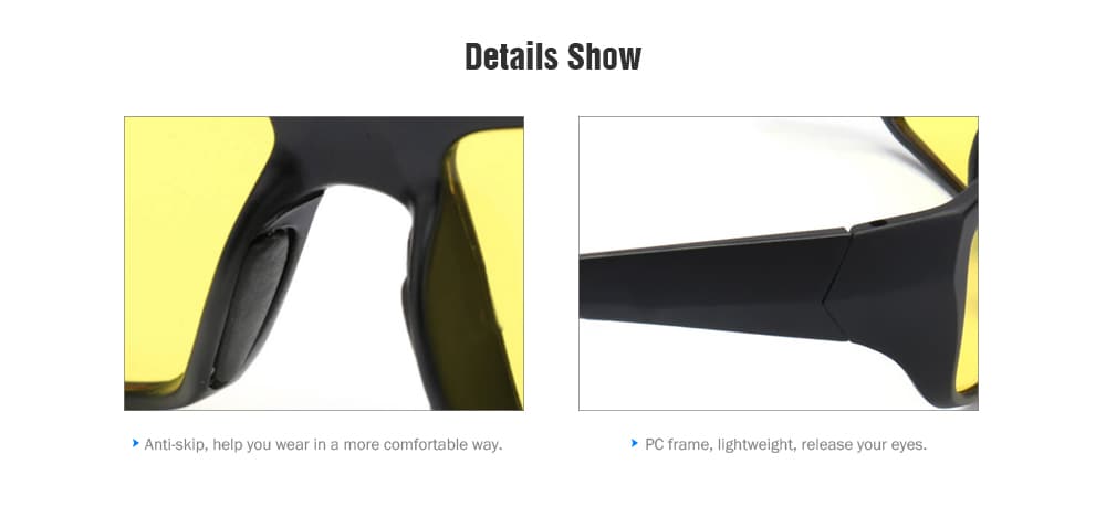 Unisex Driving Anti Glare Night Vision Driver Safety UV Protection Glasses- Goldenrod Unisex Driving Anti Glare Night Vision Driver Safety UV Protection Glasses- Goldenrod