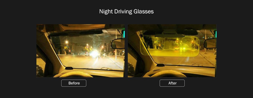 Unisex Driving Anti Glare Night Vision Driver Safety UV Protection Glasses- Goldenrod Unisex Driving Anti Glare Night Vision Driver Safety UV Protection Glasses- Goldenrod