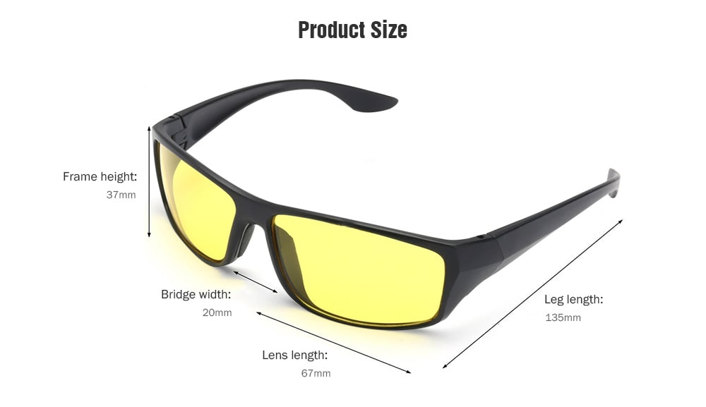 Unisex Driving Anti Glare Night Vision Driver Safety UV Protection Glasses- Goldenrod Unisex Driving Anti Glare Night Vision Driver Safety UV Protection Glasses- Goldenrod