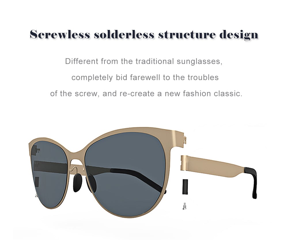 TS Classic Cateye UV Protective Sunglasses from Xiaomi Mijia- Black TS Classic Cateye UV Protective Sunglasses from Xiaomi Mijia- Black
