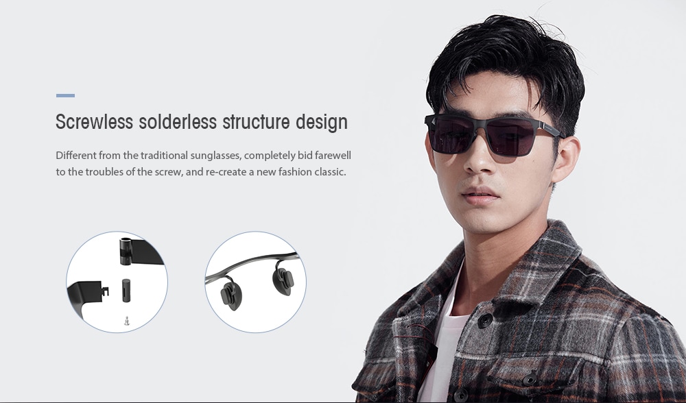 TS Pilot Style UV Protective Sunglasses from Xiaomi Mijia- Black TS Pilot Style UV Protective Sunglasses from Xiaomi Mijia- Black