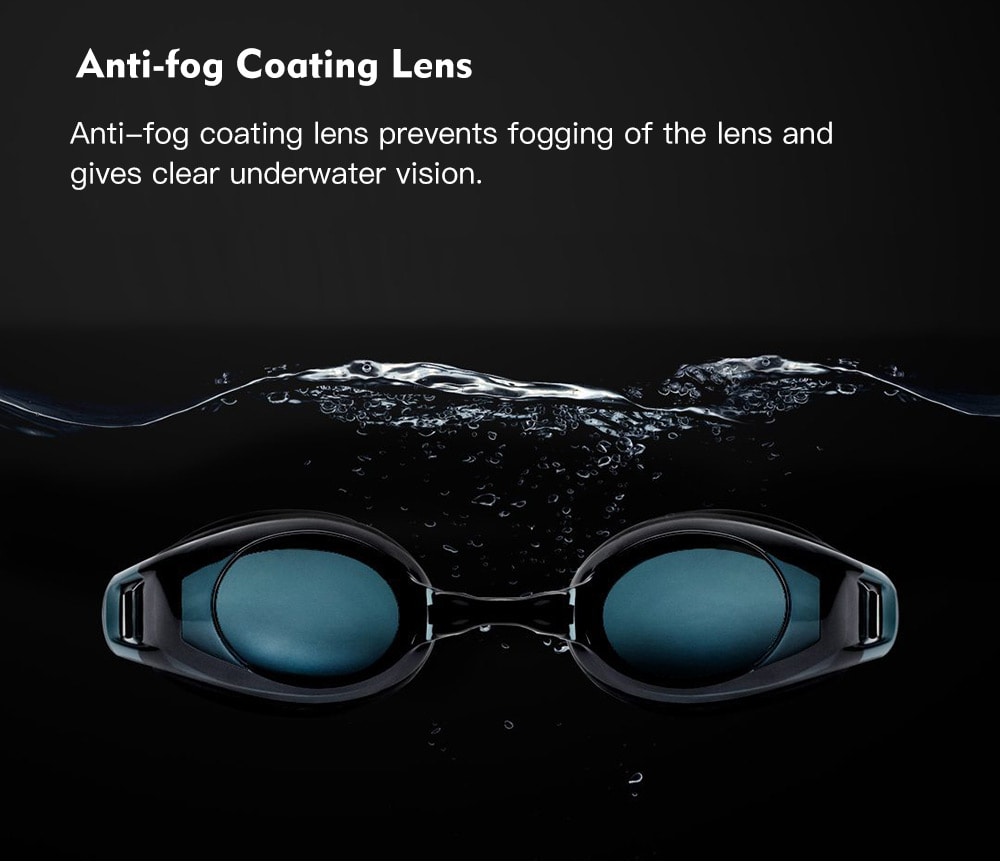 Durable Waterproof Anti-fog Adult Swimming Goggles- Black Durable Waterproof Anti-fog Adult Swimming Goggles- Black