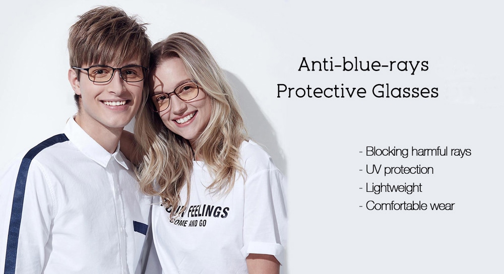 Lightweight UV protection Anti-blue-rays Protective Glasses for Couple- Black Lightweight UV protection Anti-blue-rays Protective Glasses for Couple- Black