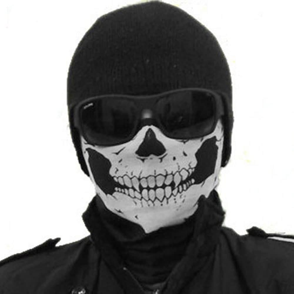 Skull Bandana Bike Motorcycle Helmet Neck Face Mask Paintball Ski Sport Headband- Black Skull Bandana Bike Motorcycle Helmet Neck Face Mask Paintball Ski Sport Headband- Black