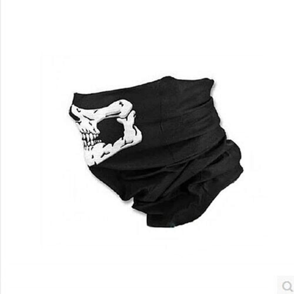 Skull Bandana Bike Motorcycle Helmet Neck Face Mask Paintball Ski Sport Headband- Black Skull Bandana Bike Motorcycle Helmet Neck Face Mask Paintball Ski Sport Headband- Black