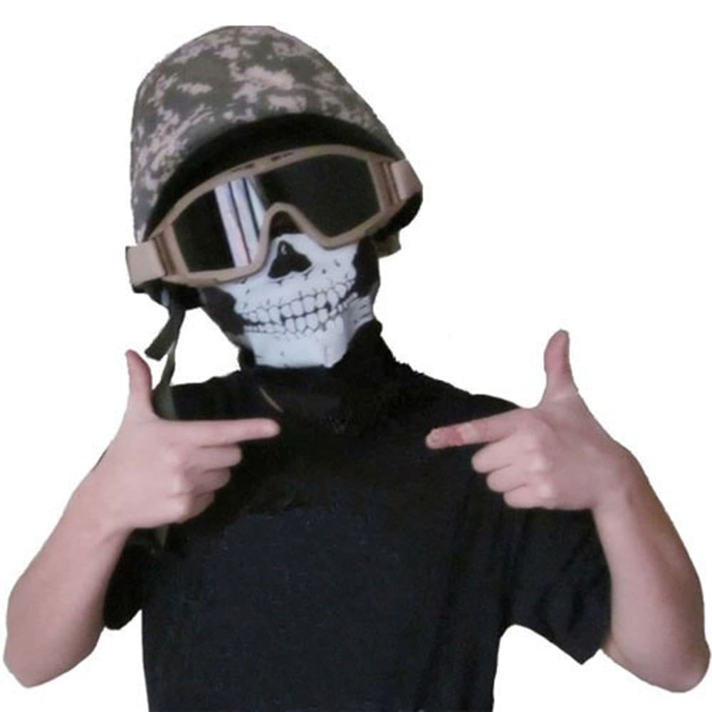Skull Bandana Bike Motorcycle Helmet Neck Face Mask Paintball Ski Sport Headband- Black Skull Bandana Bike Motorcycle Helmet Neck Face Mask Paintball Ski Sport Headband- Black