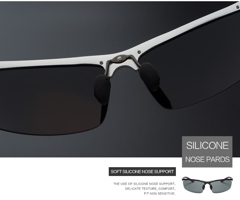 TOMYE 8530 Sports Polarized Lens for Men and Women High-Definition Outdoor Cycling Sunglasses- Silver Frame+Grey Lens TOMYE 8530 Sports Polarized Lens for Men and Women High-Definition Outdoor Cycling Sunglasses- Silver Frame+Grey Lens
