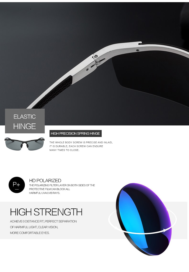 TOMYE 8530 Sports Polarized Lens for Men and Women High-Definition Outdoor Cycling Sunglasses- Silver Frame+Grey Lens TOMYE 8530 Sports Polarized Lens for Men and Women High-Definition Outdoor Cycling Sunglasses- Silver Frame+Grey Lens