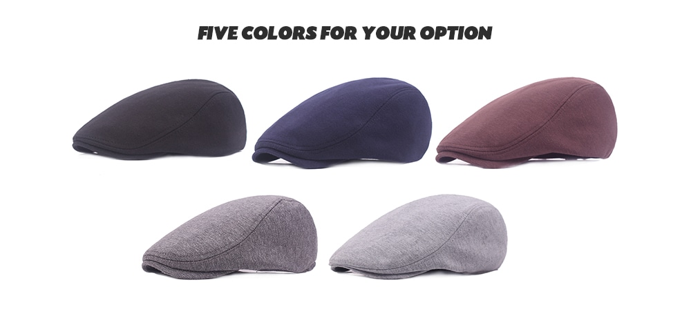 Wool Simple Casual Retro Beret- Black Wool Simple Casual Retro Beret- Black