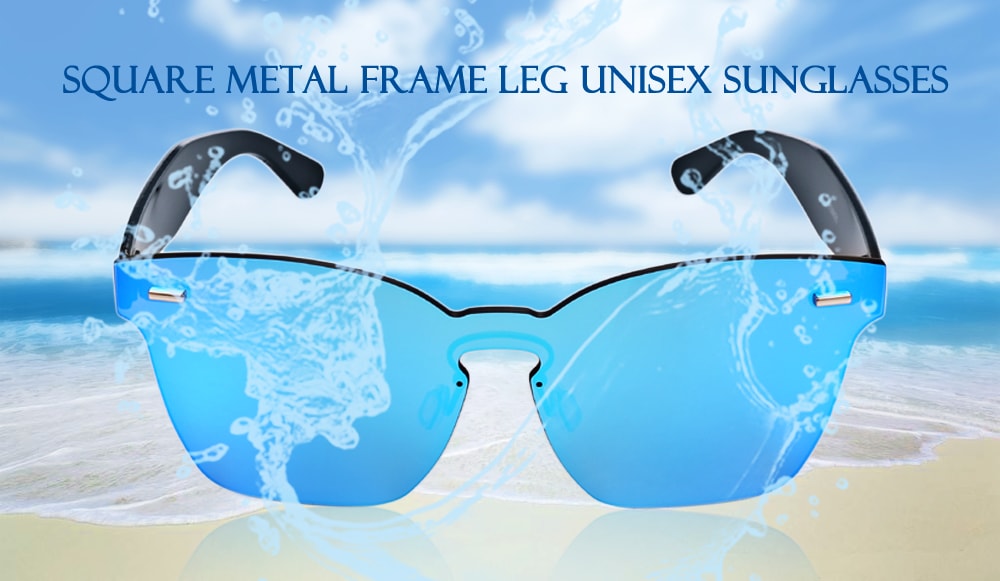 SENLAN 9820 Fashionable Square Metal Frame Leg Unisex Sunglasses- Pink Frame+Pink Lens SENLAN 9820 Fashionable Square Metal Frame Leg Unisex Sunglasses- Pink Frame+Pink Lens