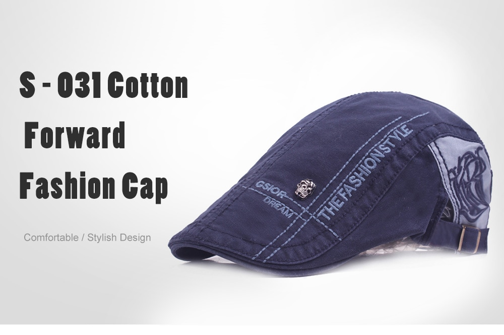 S - 031 Cotton Forward Fashion Cap- Black S - 031 Cotton Forward Fashion Cap- Black